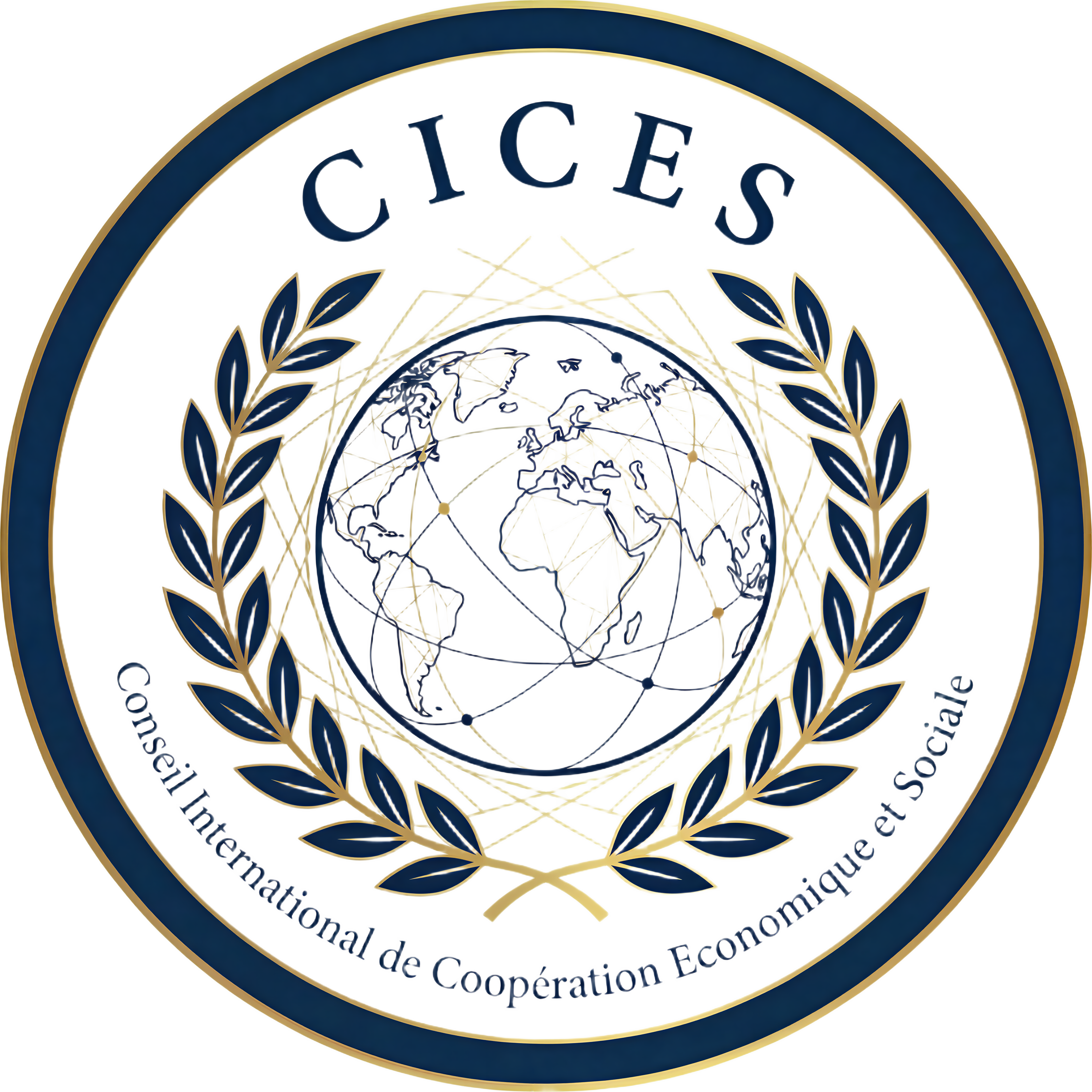 CICES — Conseil International de Coopération Économique et Sociale — Logo officiel
